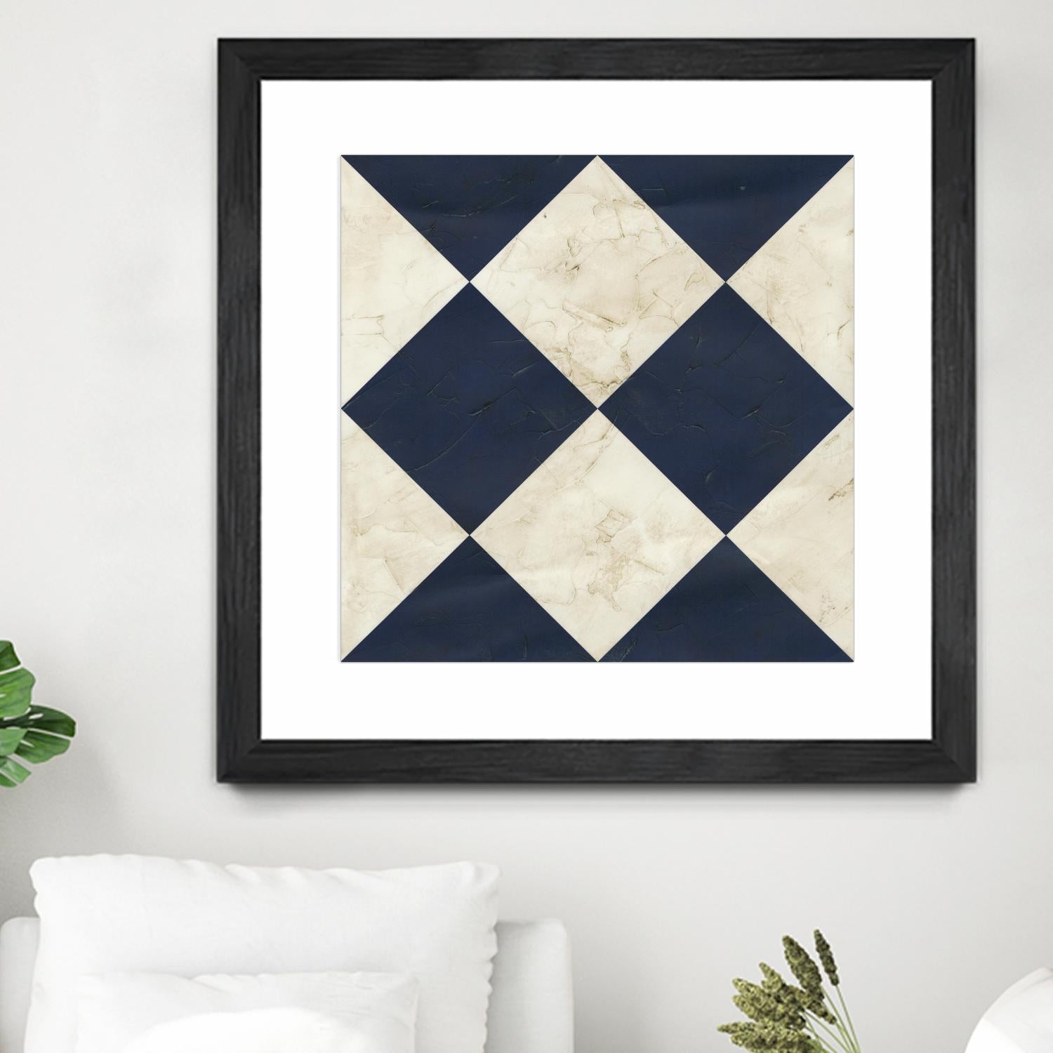 Seaside Signals I by June Erica Vess on GIANT ART - blue abstract