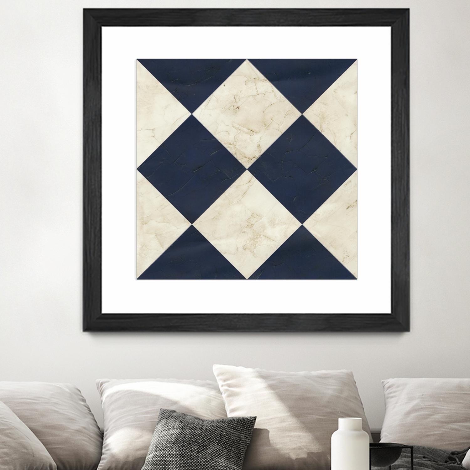 Seaside Signals I by June Erica Vess on GIANT ART - blue abstract