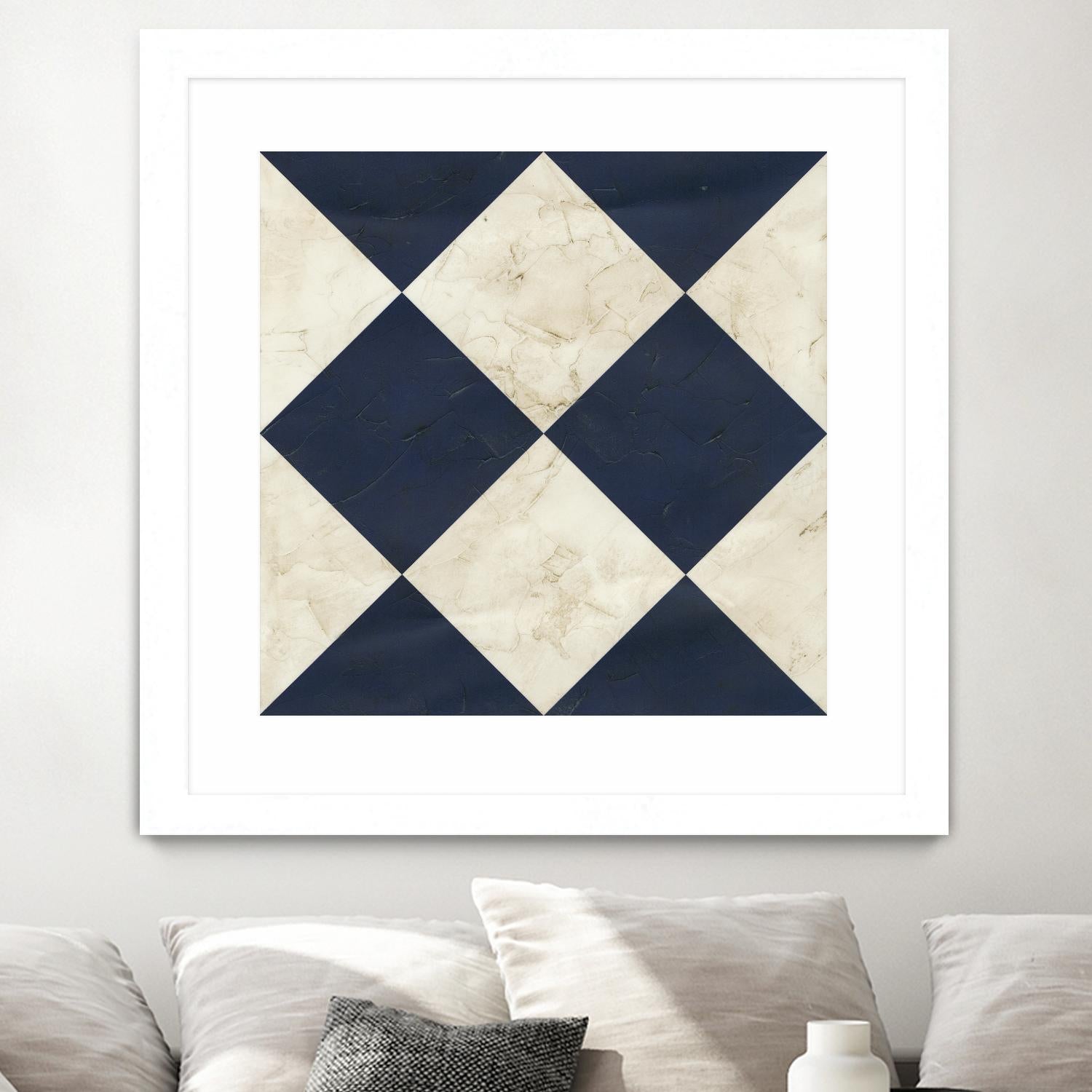 Seaside Signals I by June Erica Vess on GIANT ART - blue abstract