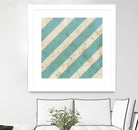 Seaside Signals V by June Erica Vess on GIANT ART - blue abstract