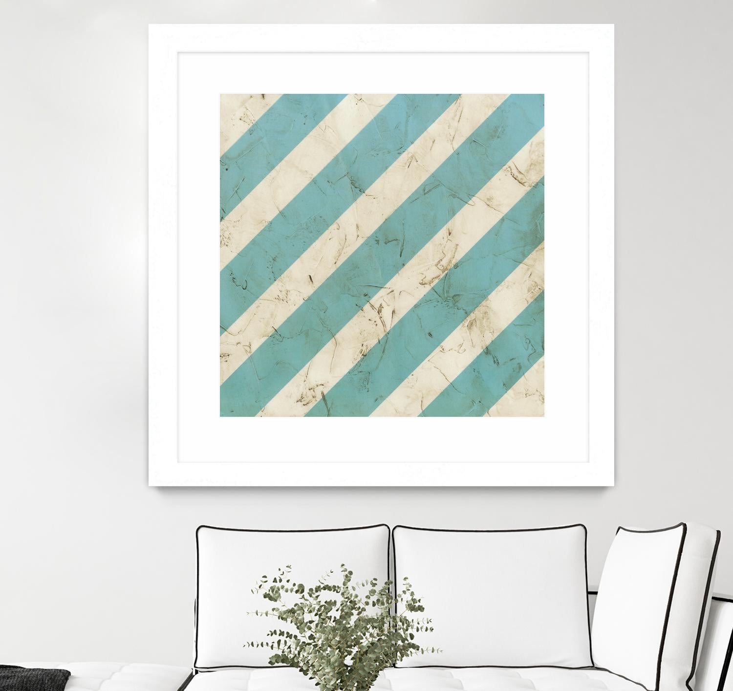 Seaside Signals V by June Erica Vess on GIANT ART - blue abstract