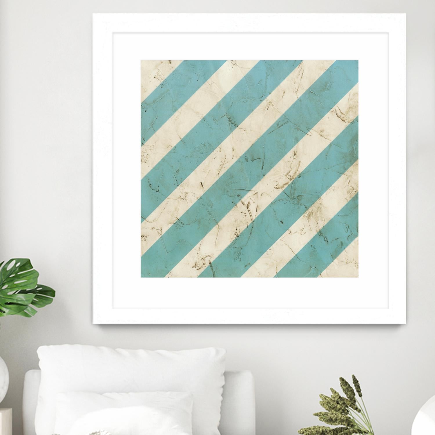 Seaside Signals V by June Erica Vess on GIANT ART - blue abstract