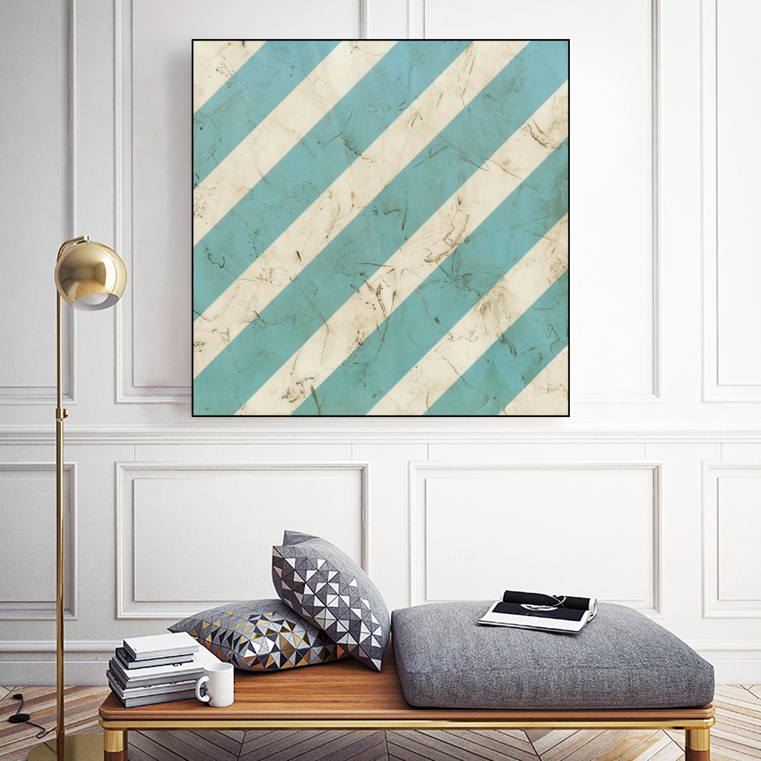 Seaside Signals V by June Erica Vess on GIANT ART - blue abstract