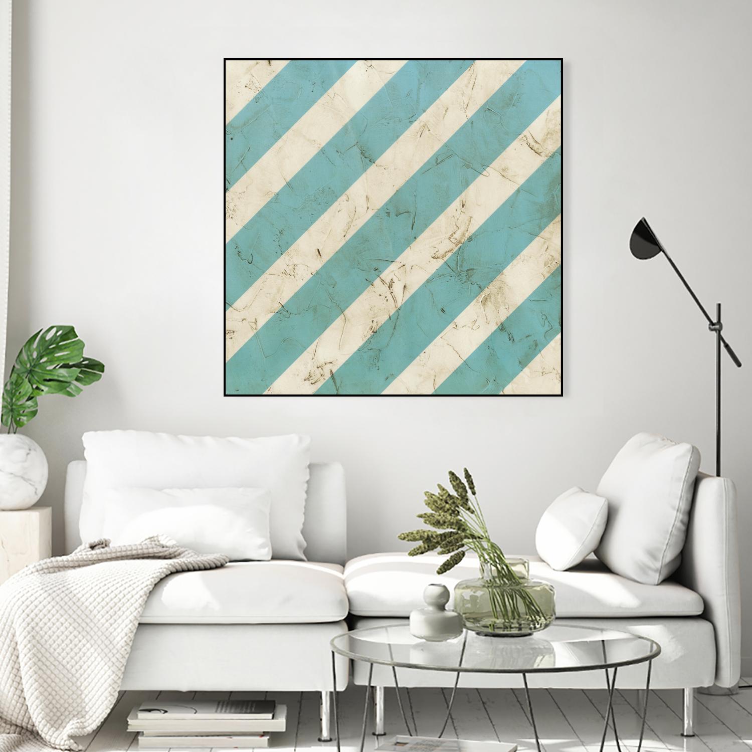 Seaside Signals V by June Erica Vess on GIANT ART - blue abstract