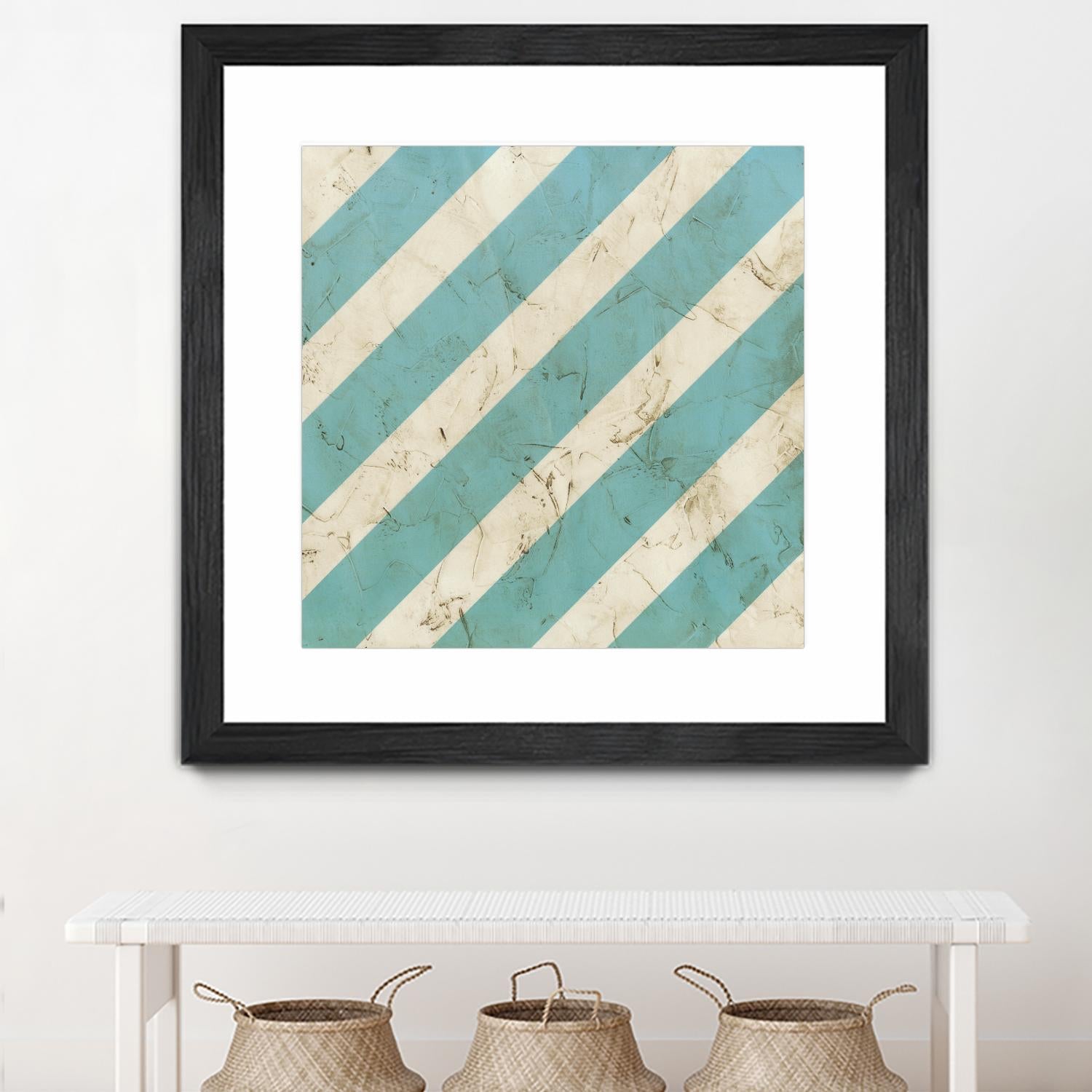 Seaside Signals V by June Erica Vess on GIANT ART - blue abstract