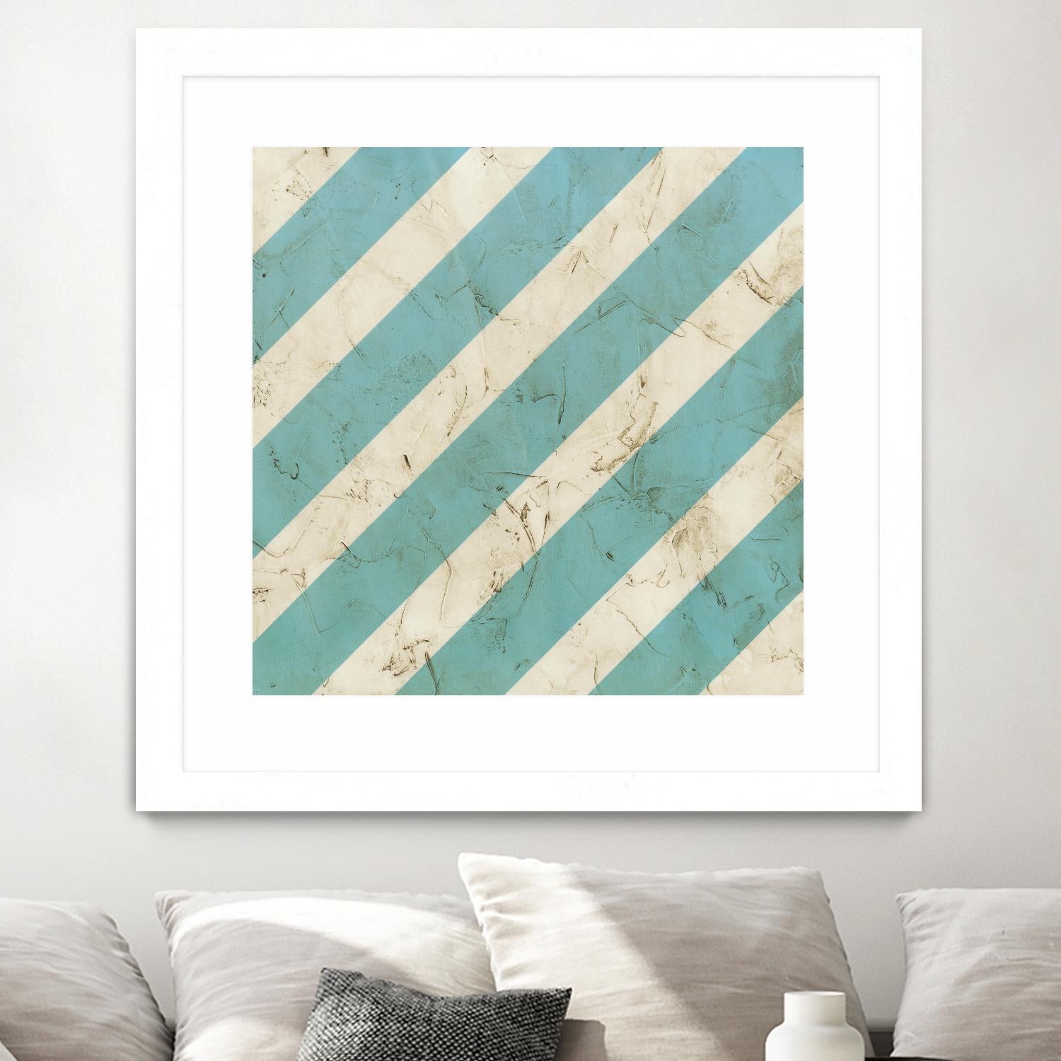 Seaside Signals V by June Erica Vess on GIANT ART - blue abstract