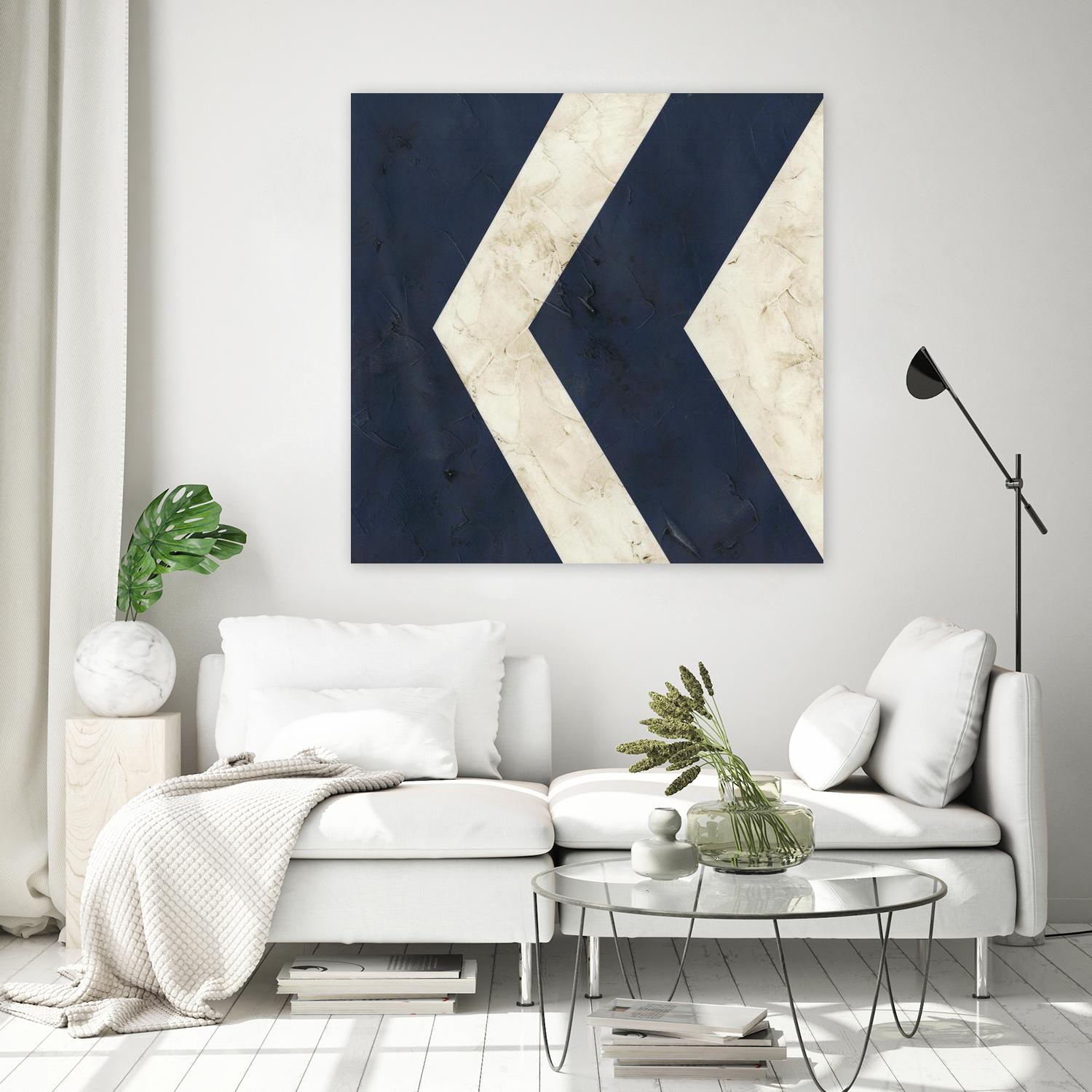 Seaside Signals VI by June Erica Vess on GIANT ART - blue abstract