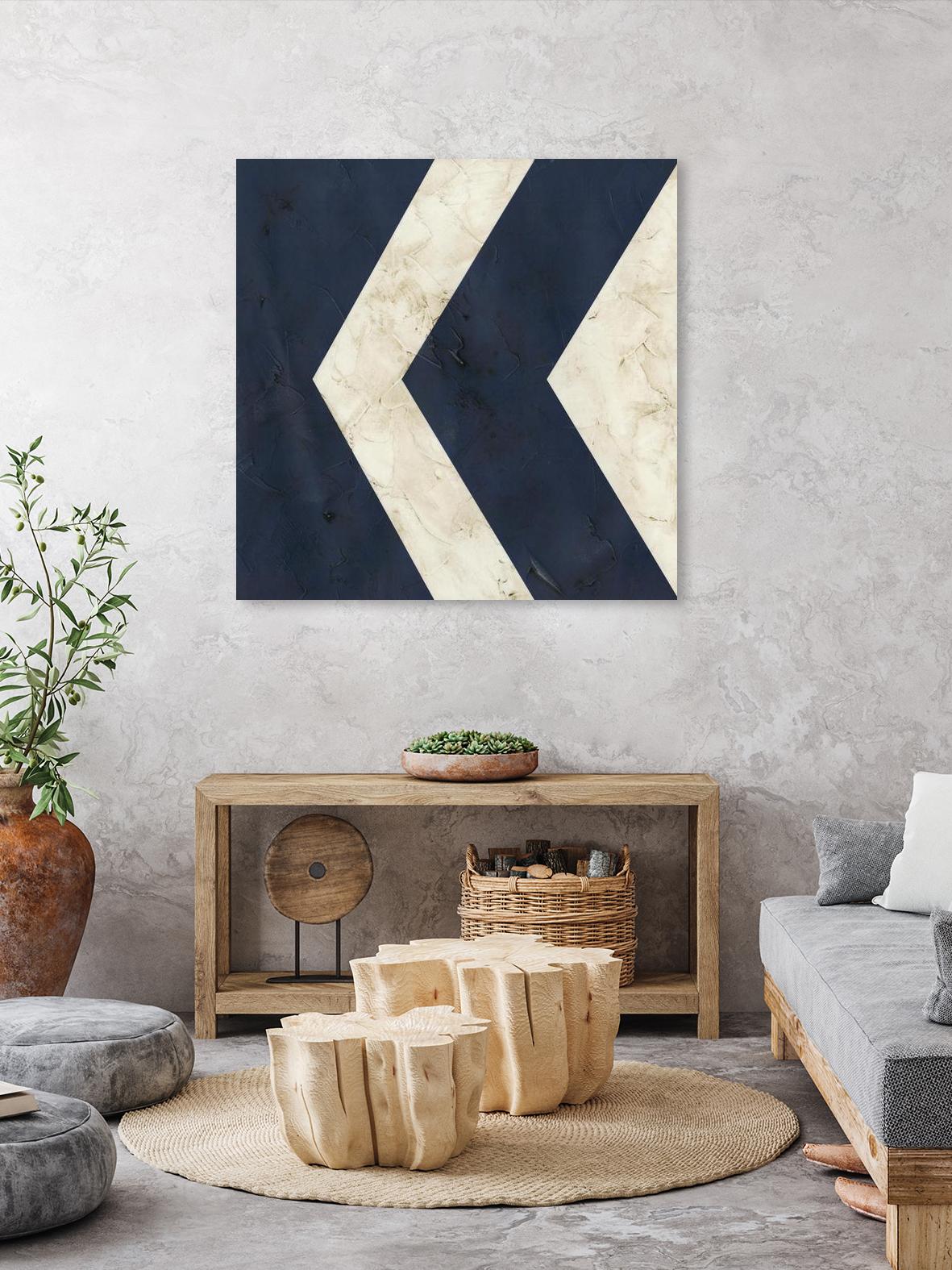 Seaside Signals VI by June Erica Vess on GIANT ART - blue abstract