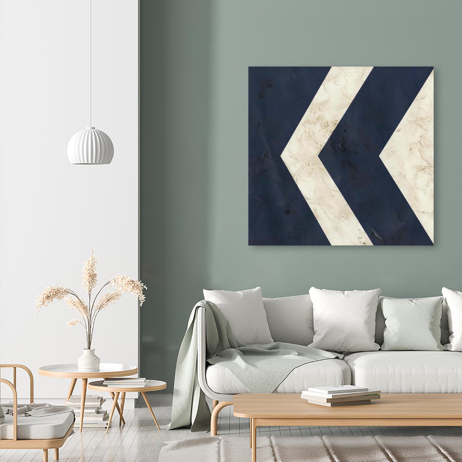 Seaside Signals VI by June Erica Vess on GIANT ART - blue abstract