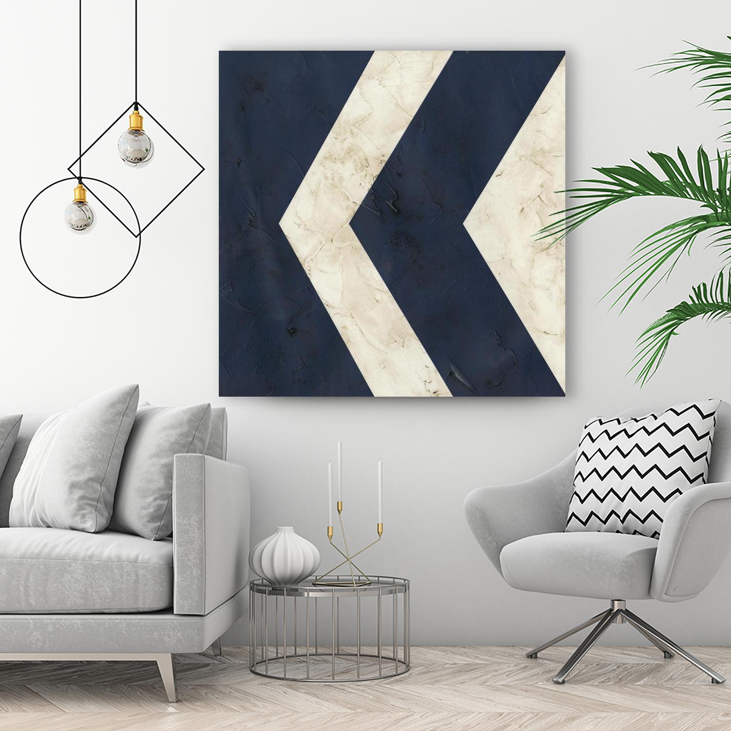 Seaside Signals VI by June Erica Vess on GIANT ART - blue abstract