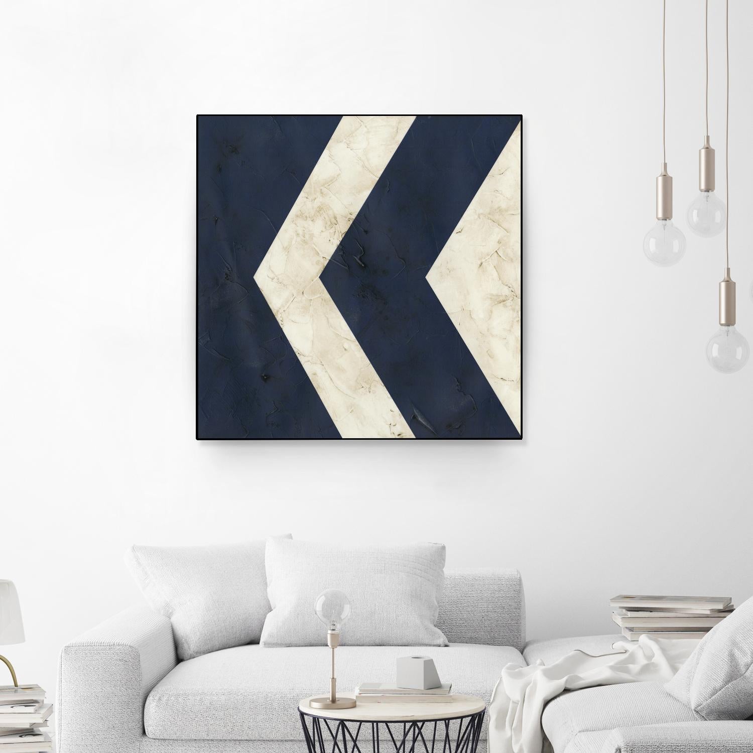 Seaside Signals VI by June Erica Vess on GIANT ART - blue abstract