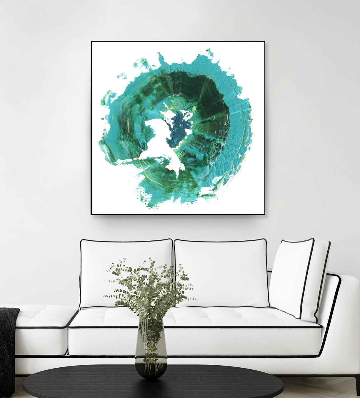 Geode Abstract I by Ethan Harper on GIANT ART - green abstract