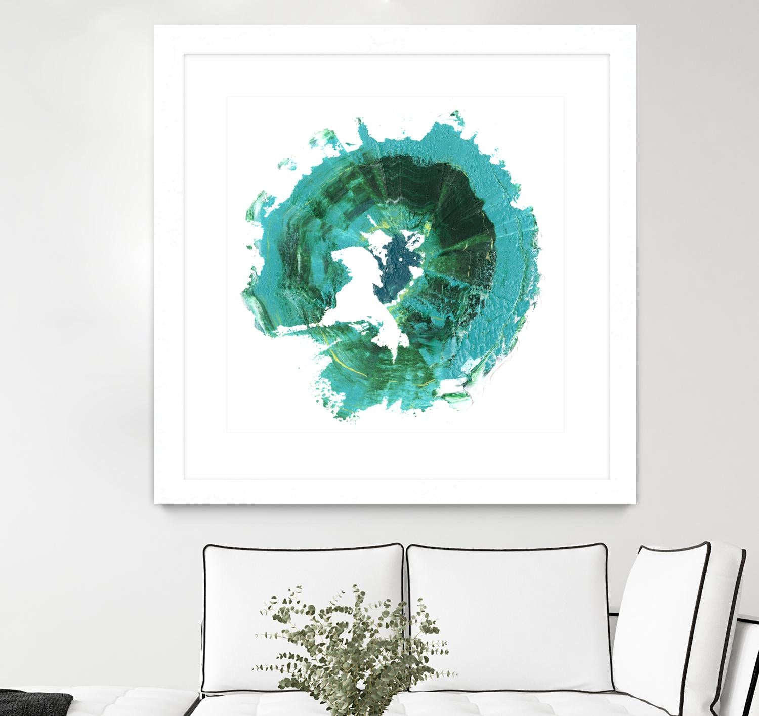 Geode Abstract I by Ethan Harper on GIANT ART - green abstract