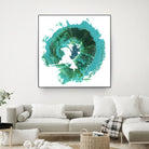 Geode Abstract I by Ethan Harper on GIANT ART - green abstract