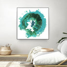 Geode Abstract I by Ethan Harper on GIANT ART - green abstract