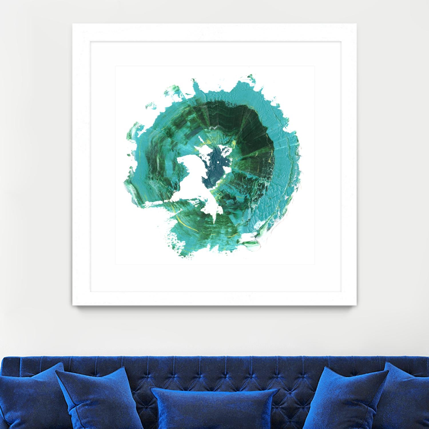 Geode Abstract I by Ethan Harper on GIANT ART - green abstract