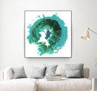Geode Abstract I by Ethan Harper on GIANT ART - green abstract