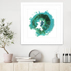 Geode Abstract I by Ethan Harper on GIANT ART - green abstract