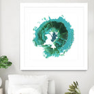 Geode Abstract I by Ethan Harper on GIANT ART - green abstract