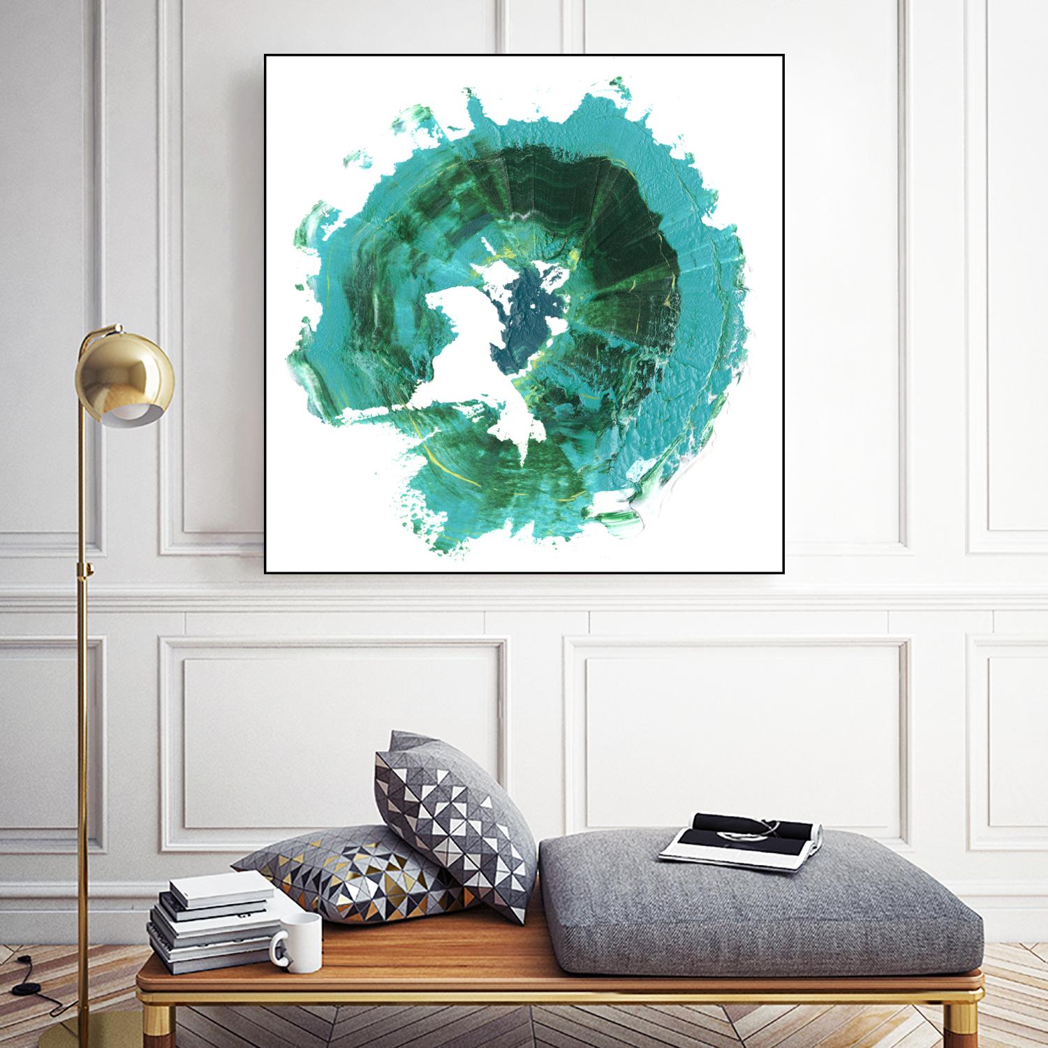 Geode Abstract I by Ethan Harper on GIANT ART - green abstract