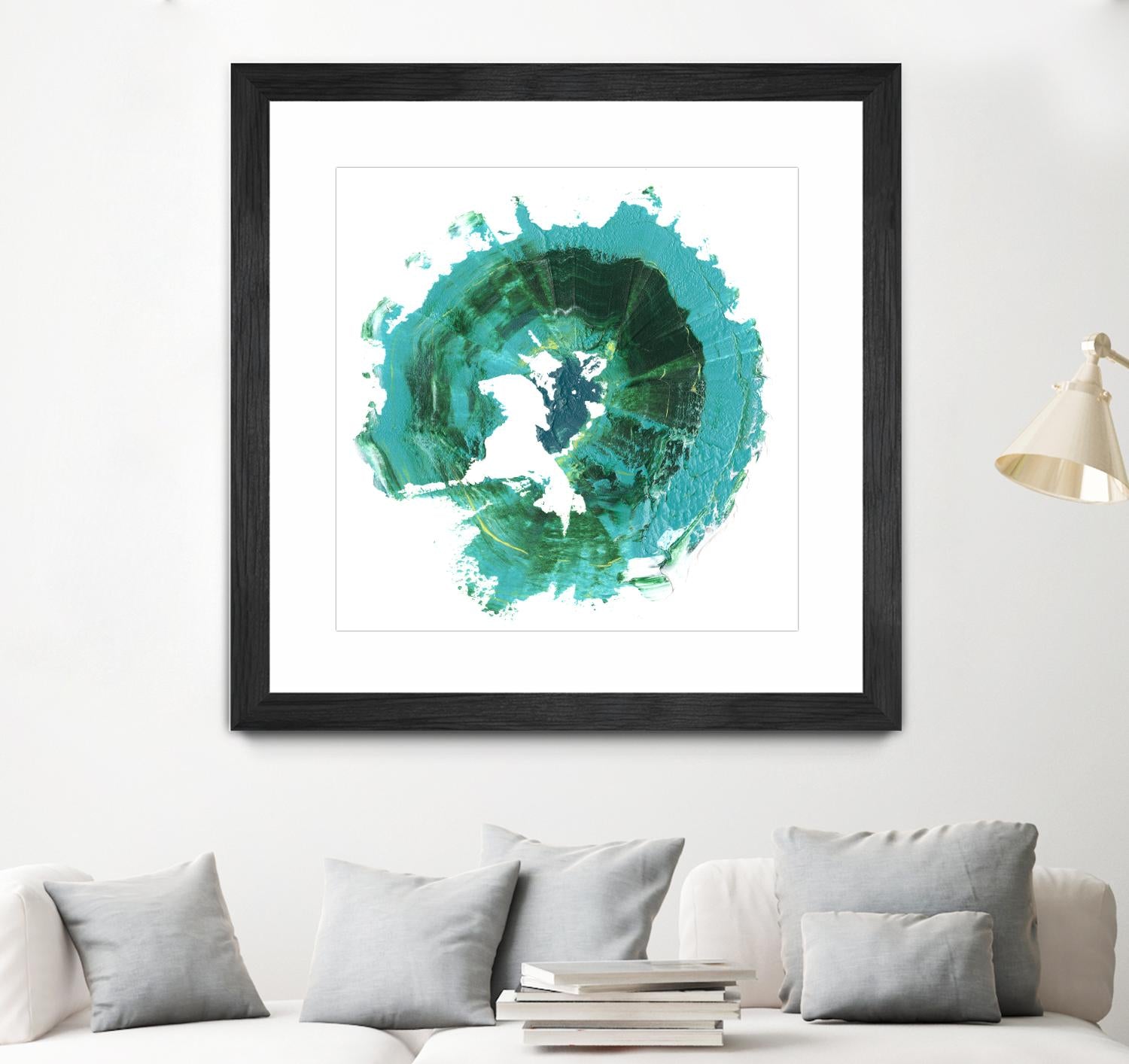 Geode Abstract I by Ethan Harper on GIANT ART - green abstract