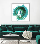 Geode Abstract I by Ethan Harper on GIANT ART - green abstract