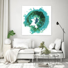Geode Abstract I by Ethan Harper on GIANT ART - green abstract