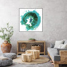 Geode Abstract I by Ethan Harper on GIANT ART - green abstract