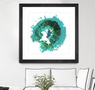 Geode Abstract I by Ethan Harper on GIANT ART - green abstract