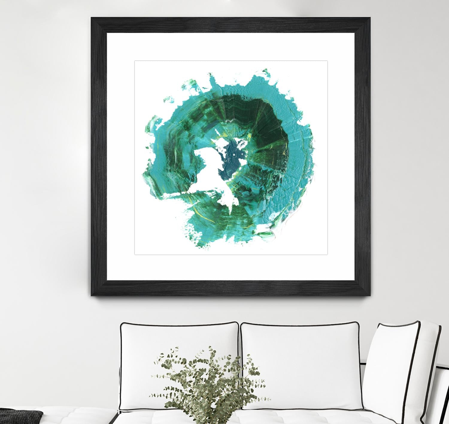 Geode Abstract I by Ethan Harper on GIANT ART - green abstract