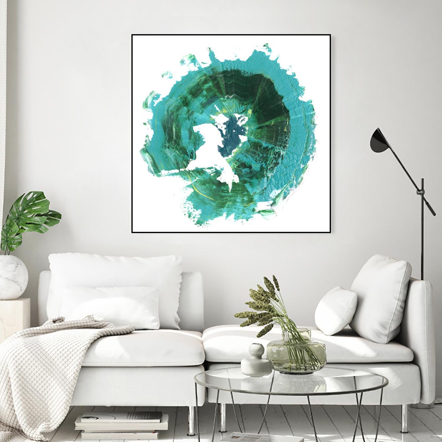 Geode Abstract I by Ethan Harper on GIANT ART - green abstract