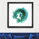 Geode Abstract I by Ethan Harper on GIANT ART - green abstract