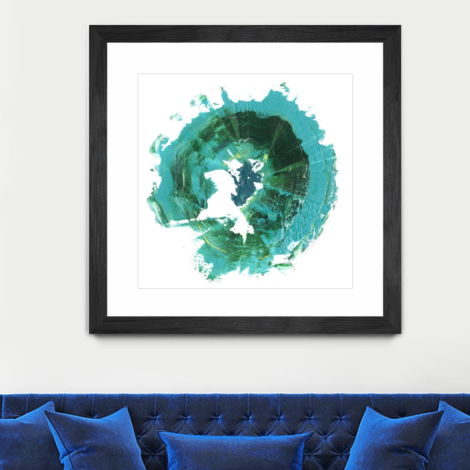 Geode Abstract I by Ethan Harper on GIANT ART - green abstract