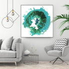 Geode Abstract I by Ethan Harper on GIANT ART - green abstract