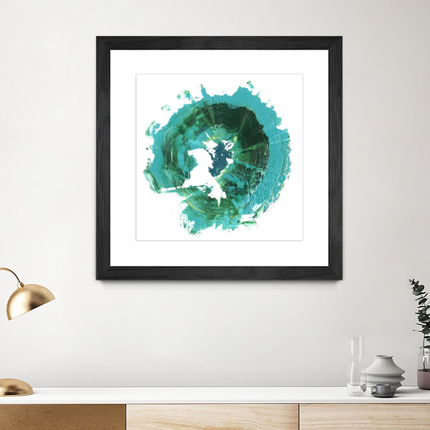 Geode Abstract I by Ethan Harper on GIANT ART - green abstract
