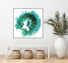 Geode Abstract I by Ethan Harper on GIANT ART - green abstract