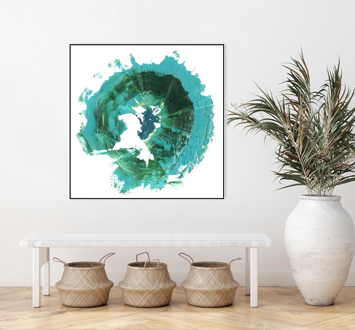 Geode Abstract I by Ethan Harper on GIANT ART - green abstract