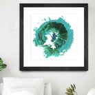 Geode Abstract I by Ethan Harper on GIANT ART - green abstract