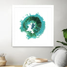 Geode Abstract I by Ethan Harper on GIANT ART - green abstract