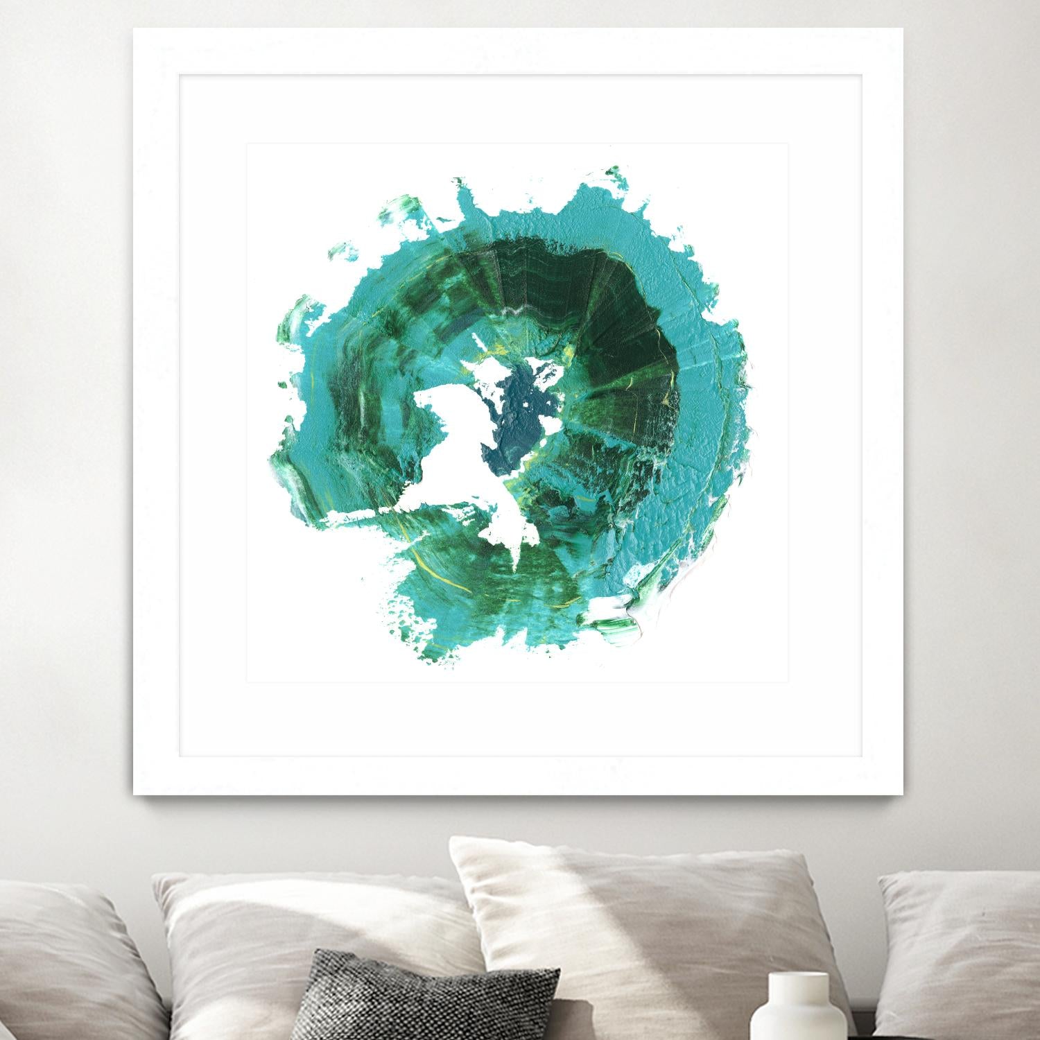 Geode Abstract I by Ethan Harper on GIANT ART - green abstract
