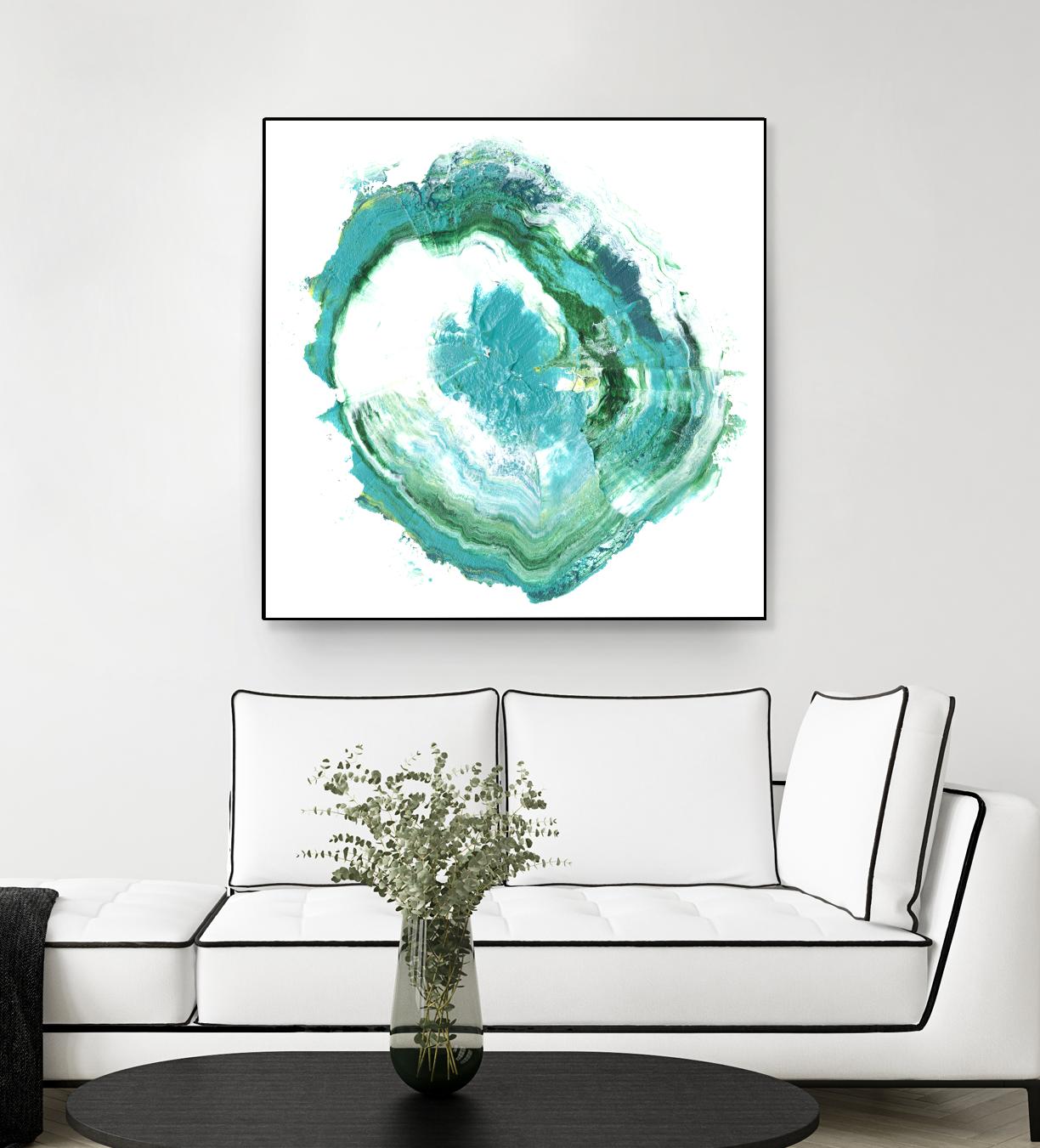 Geode Abstract II by Ethan Harper on GIANT ART - green abstract