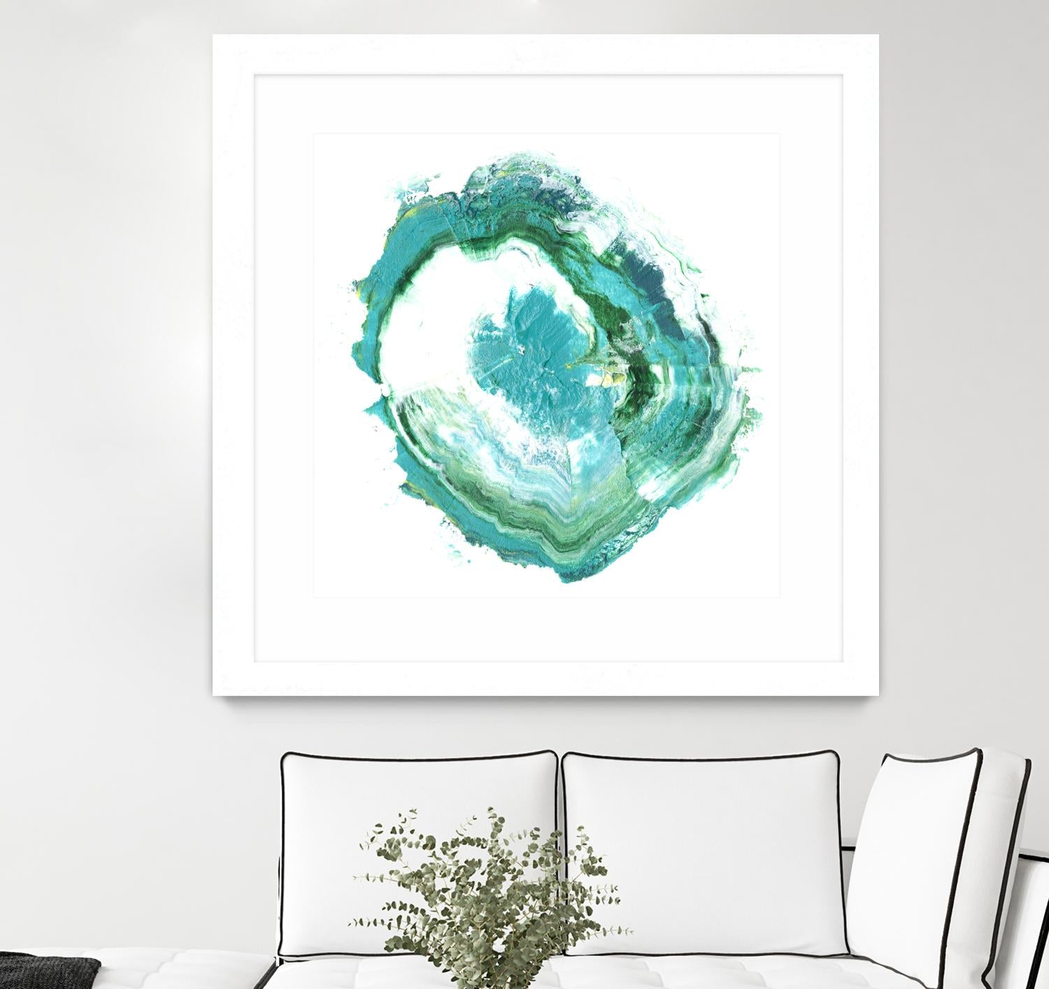 Geode Abstract II by Ethan Harper on GIANT ART - green abstract