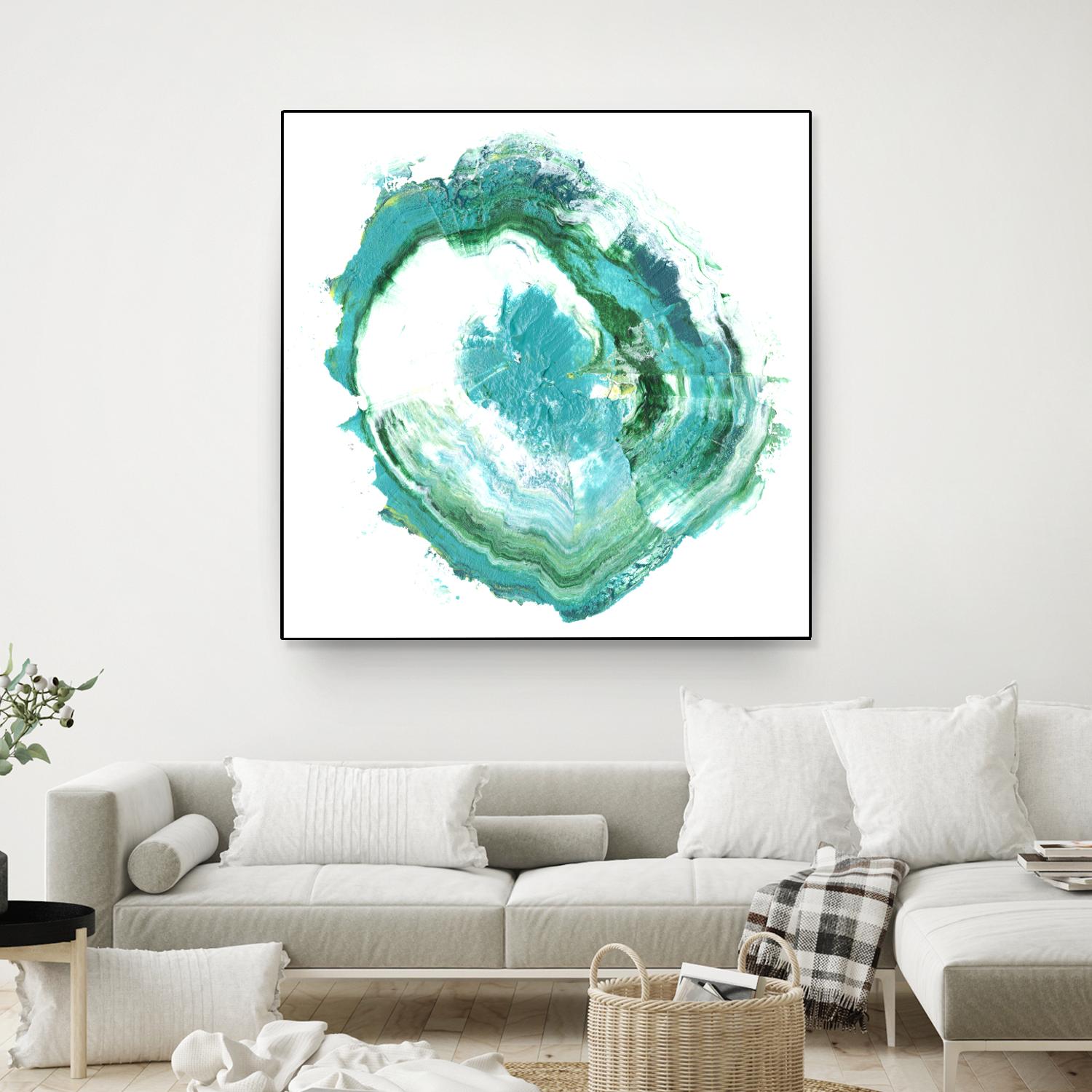 Geode Abstract II by Ethan Harper on GIANT ART - green abstract