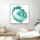 Geode Abstract II by Ethan Harper on GIANT ART - green abstract