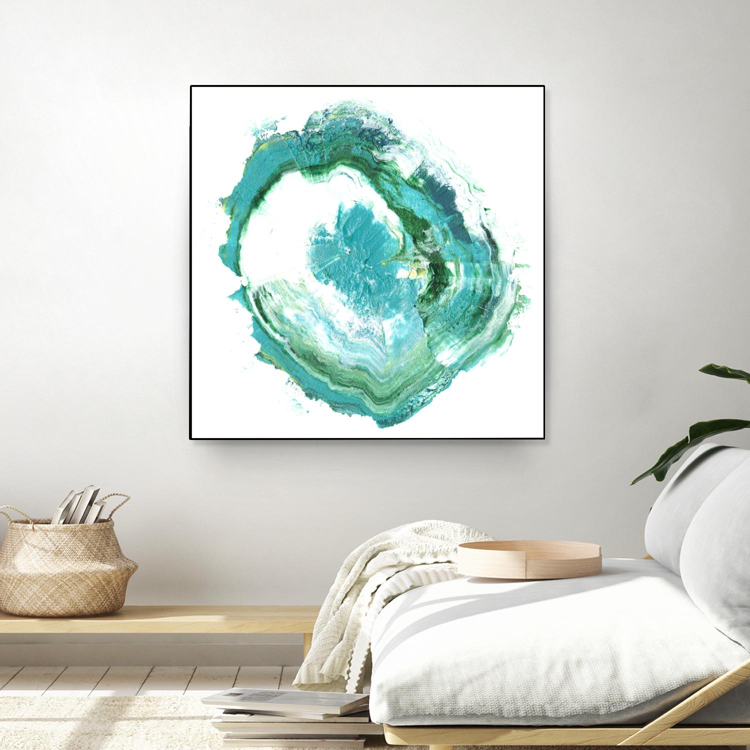 Geode Abstract II by Ethan Harper on GIANT ART - green abstract