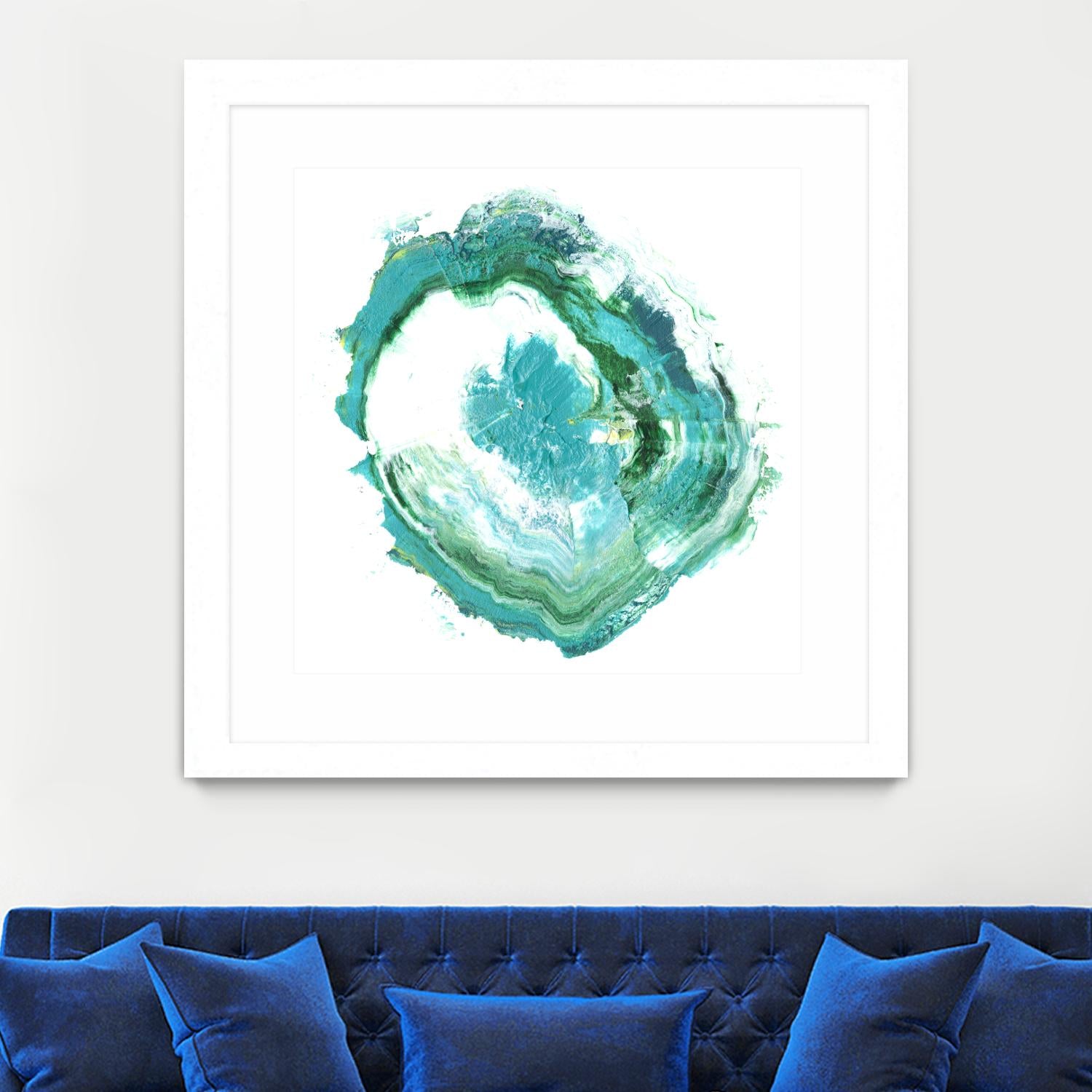 Geode Abstract II by Ethan Harper on GIANT ART - green abstract