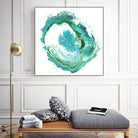 Geode Abstract II by Ethan Harper on GIANT ART - green abstract