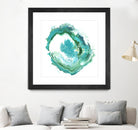 Geode Abstract II by Ethan Harper on GIANT ART - green abstract
