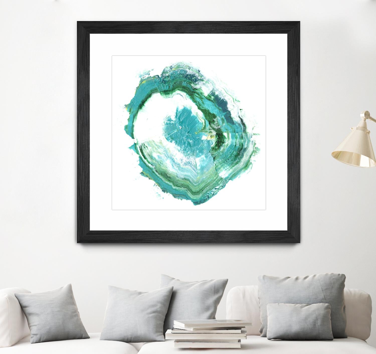 Geode Abstract II by Ethan Harper on GIANT ART - green abstract