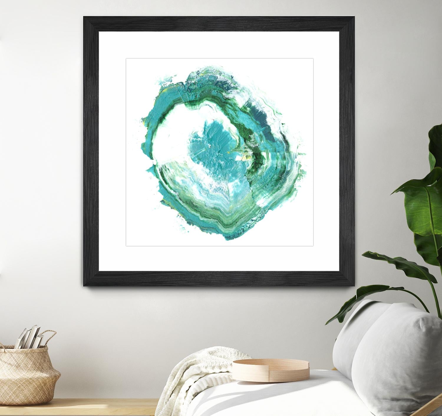 Geode Abstract II by Ethan Harper on GIANT ART - green abstract